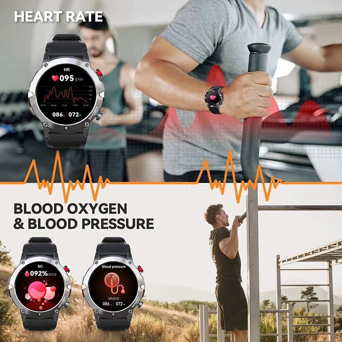 Smartwatch Para Homens Bluetooth Call - Imagem 10