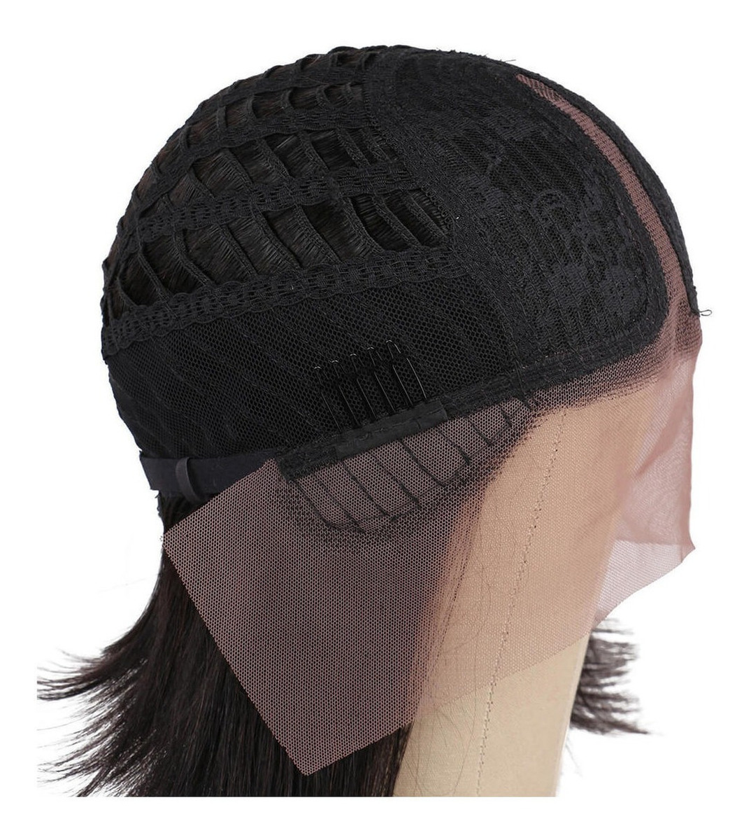 Peruca Peruca Curta Idêntica A Cabelo Humano Orgânica - Imagem 6