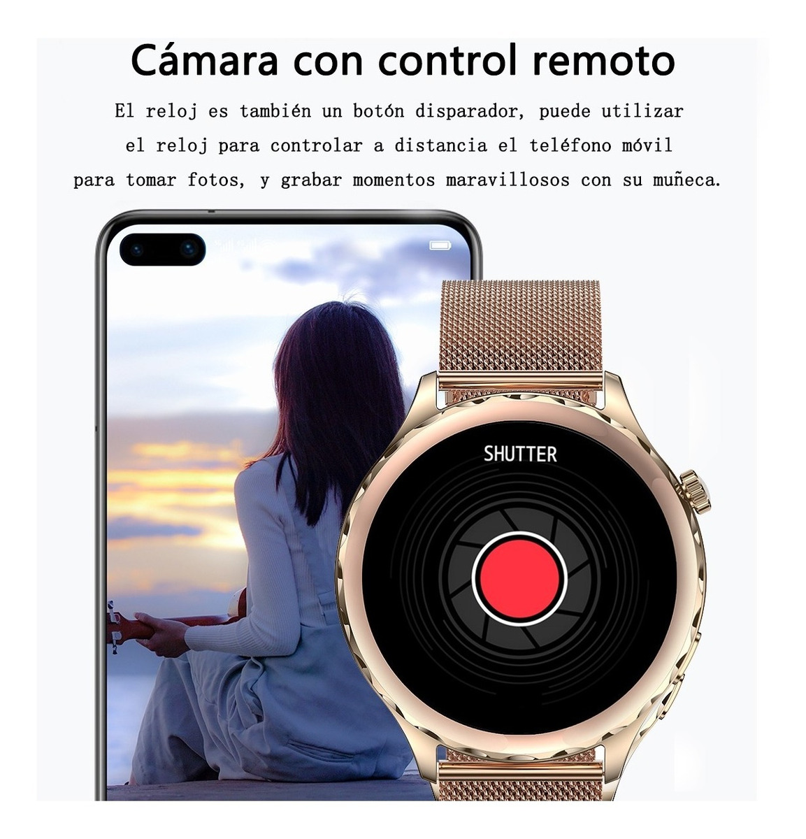 Smartwatch Feminino Smartwatch 360* 360 À Prova D'á - Imagem 9