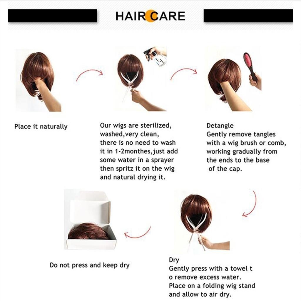 10 Peruca Feminina Natural De Cabelo Humano Real Curto - Imagem 10