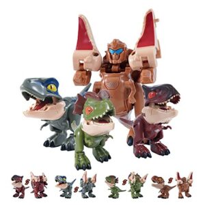 4 Peças De Robô De Dinossauro Transformado Em Dinossauros We