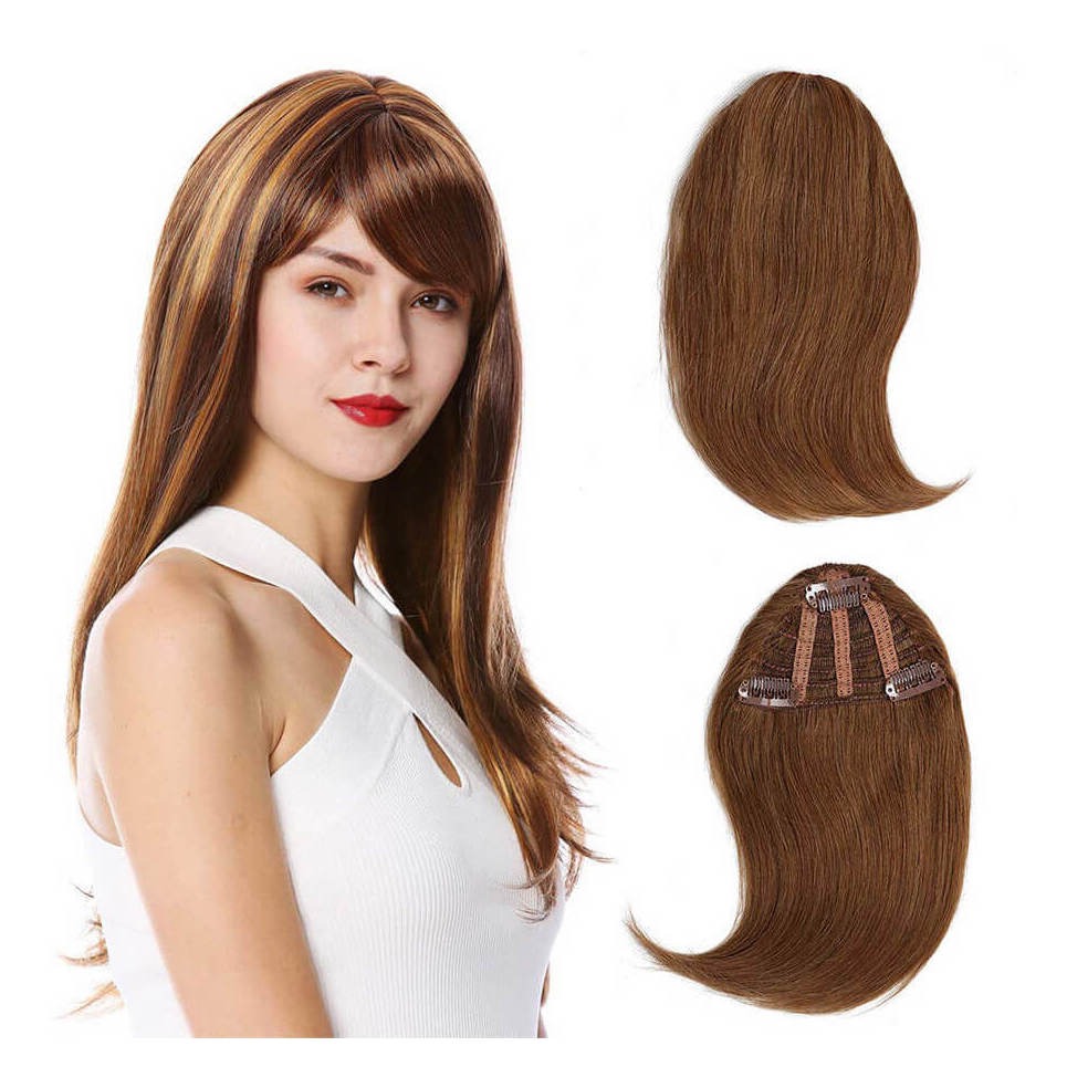 Peruca Cabelo Humano Virgem 20cm Franja - Imagem 21