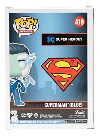 Boneco De Vinil Funko Superman Blue Pop 2021 - Imagem 5