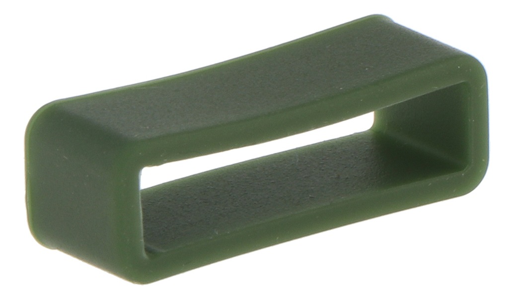 Presilhas De Pulseira De Borracha De Relógio Verde Escuro - Imagem 3