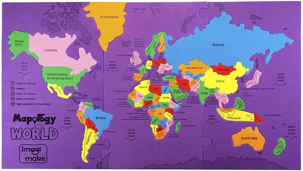 Imagimake Mapologia Mundo Mapa Mundial Seus Pases - Imagem 2