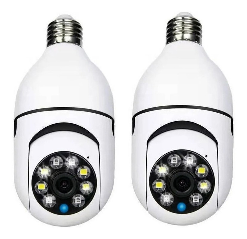 Camera Ip Segurança Lampada Yoosee Panoramica Espia Wifi1080