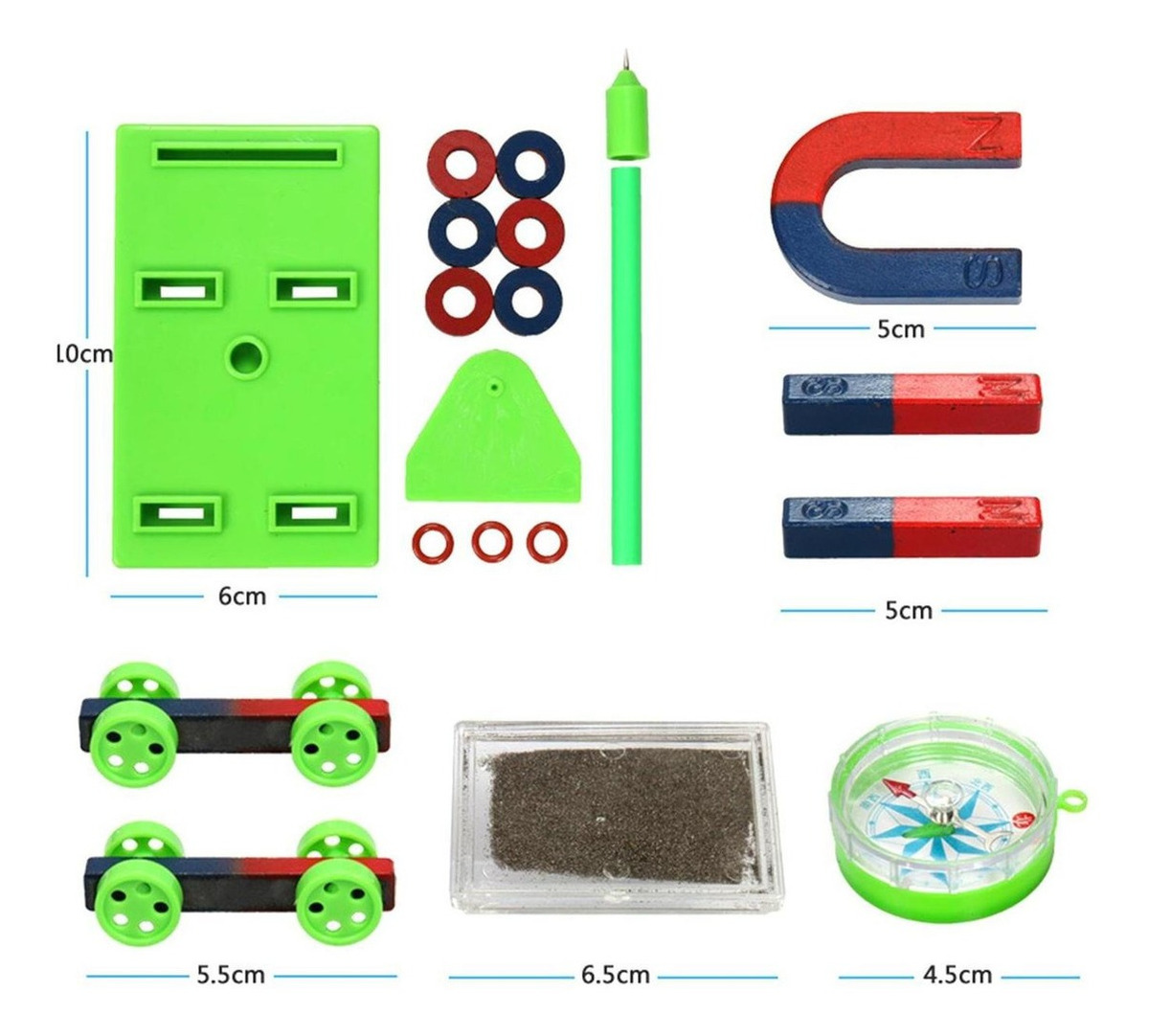 Kit De Experimentos De Ciências Físicas Con Imanes 2 Peças - Imagem 3
