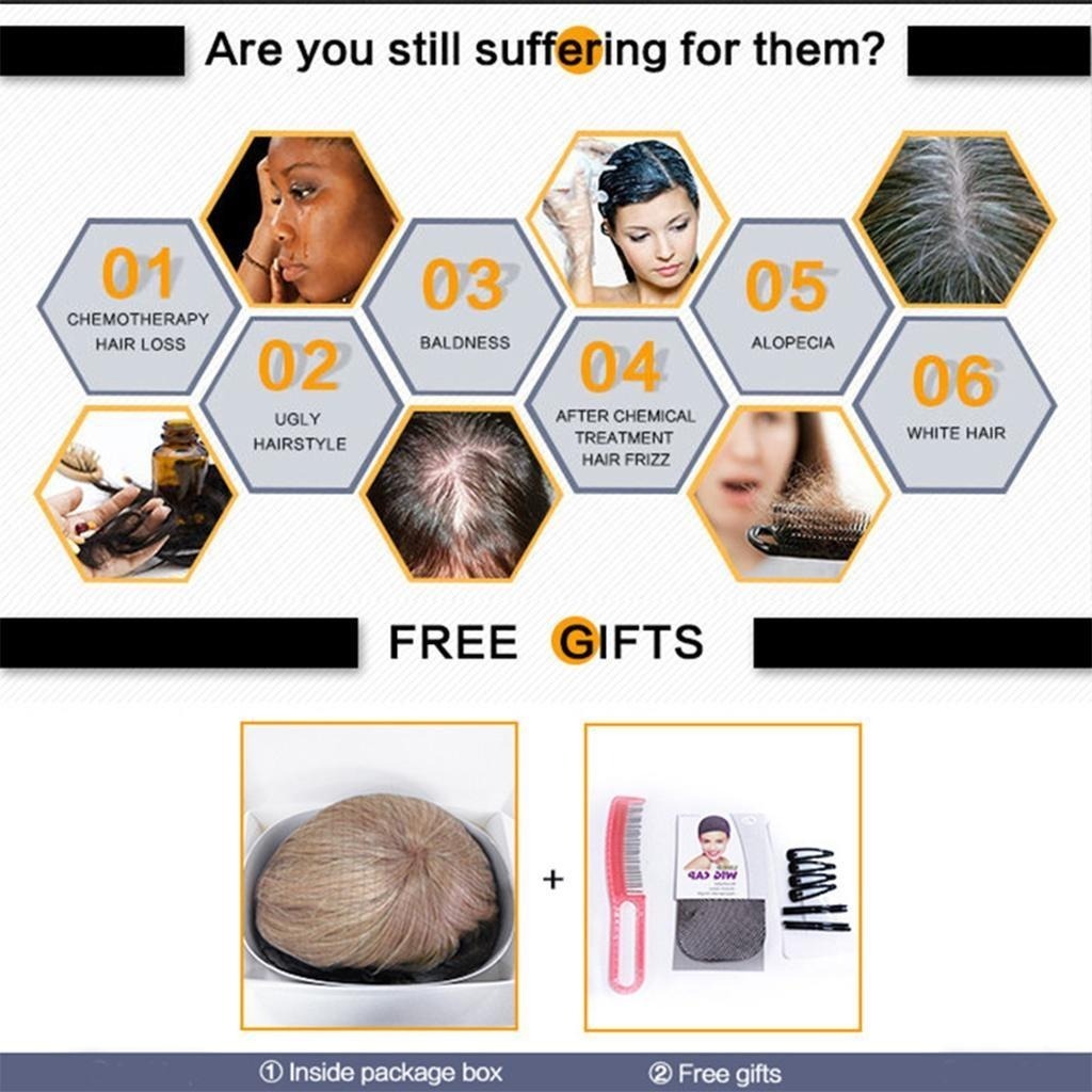 10 Peruca Feminina Natural De Cabelo Humano Real Curto - Imagem 8