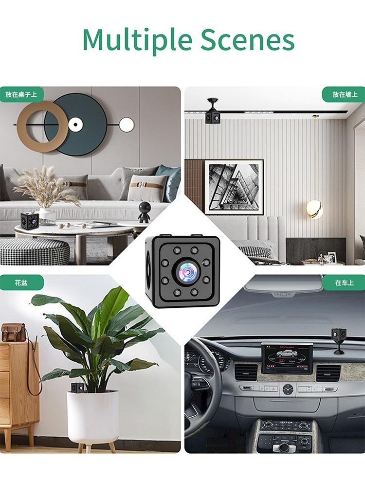 2pcs Câmera Vigilância Hd 4k Smart Wifi Mini Edição Noturna - Imagem 9