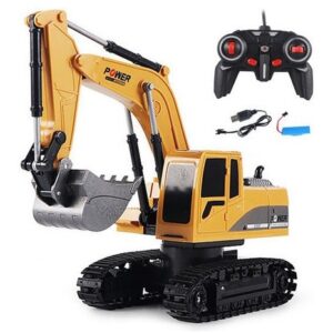 Máquina Trator Escavadeira Infantil Grande Gigante Brinquedo