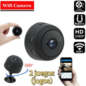 2 Peças A9 Wifi Hd Camera Gravador De Voz Mini Câmera Sem Fi