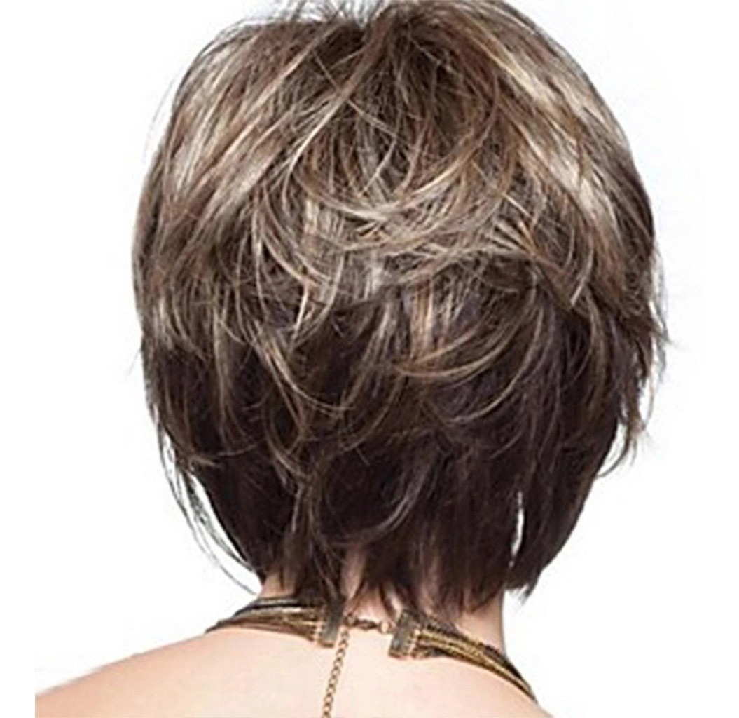 2pcs Cabelo Curto Feminino Peruca De - Imagem 4