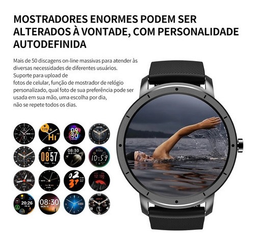 Relógio Smartwatch Redondo Hw21 Com Discagem Astronauta - Imagem 2