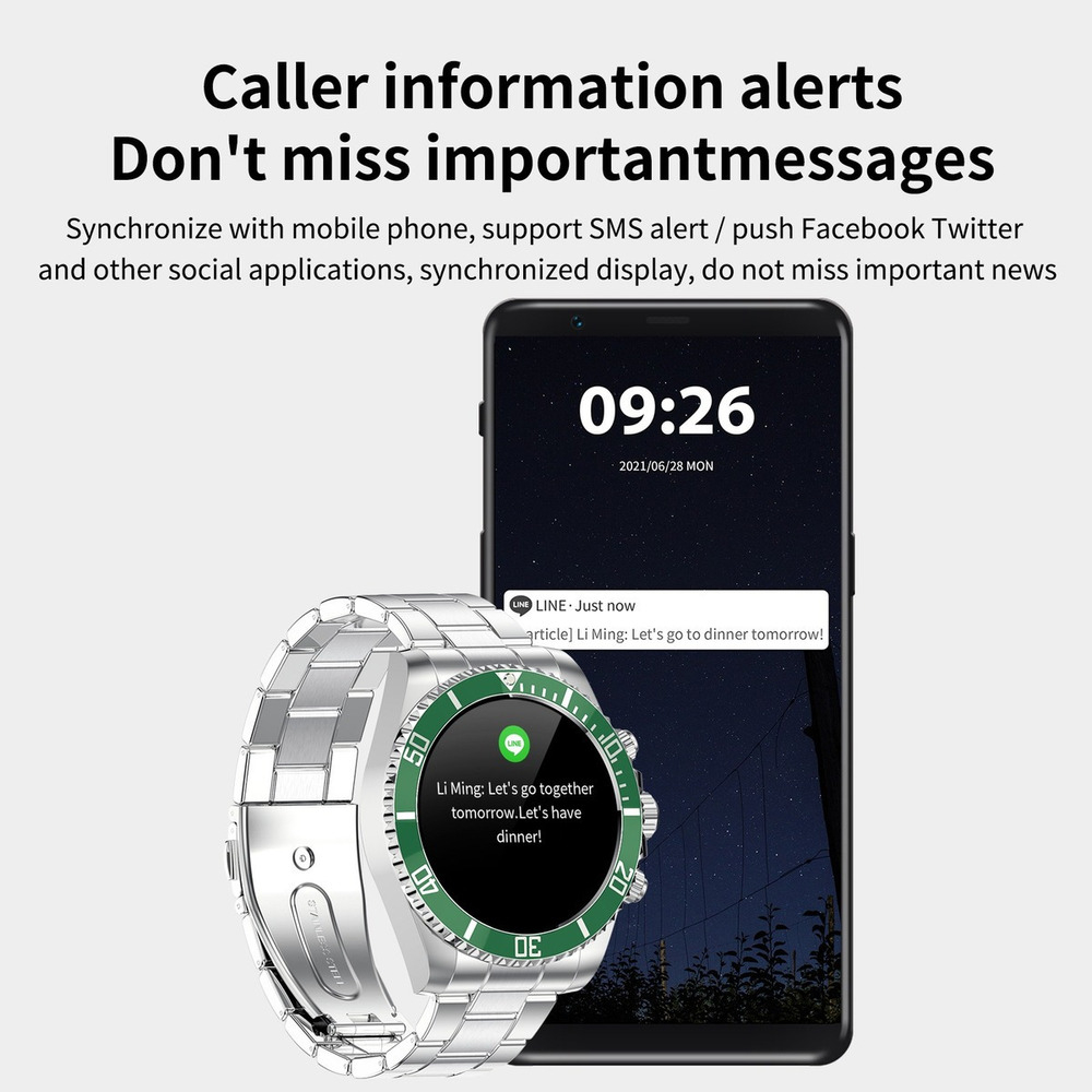 Lokmat Aw12 Smartwatch Bluetooth Inoxidável - Imagem 7