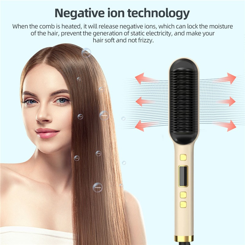 Base Elegante Prancha Escova Alisadora Anion Cabelo - Imagem 4