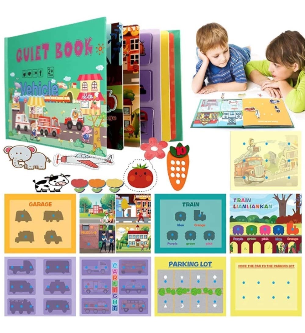Livro Interativo Montessori: Livro Silencioso Para Crianças - Imagem 11