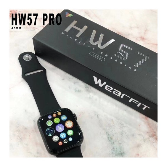 Hw57 Pro Smart Watch Carregamento Sem Fio Para Android/ios - Imagem 4