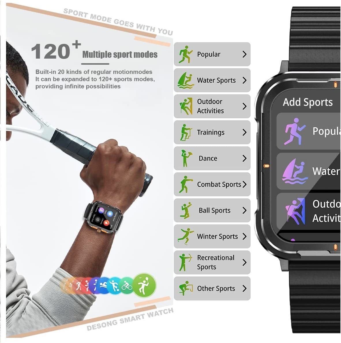 Smartwatch (recebimento/discagem De Chamadas) Relóg - Imagem 14
