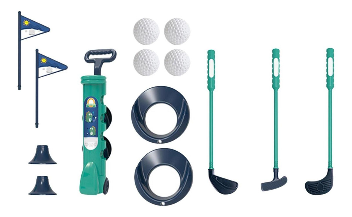 Conjunto De Jogos De Bola De Golfe Para Meninos E Verde - Imagem 5