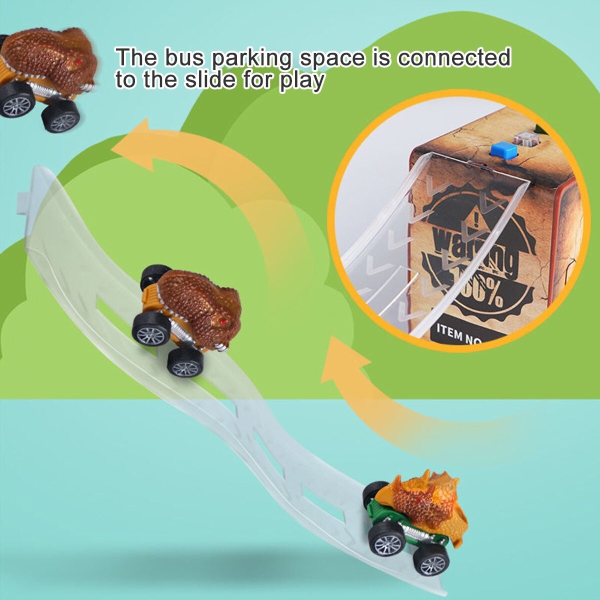 Caminhão De Brinquedo Do Dinossauro Dos Miúdos Com Luzes E S - Imagem 15