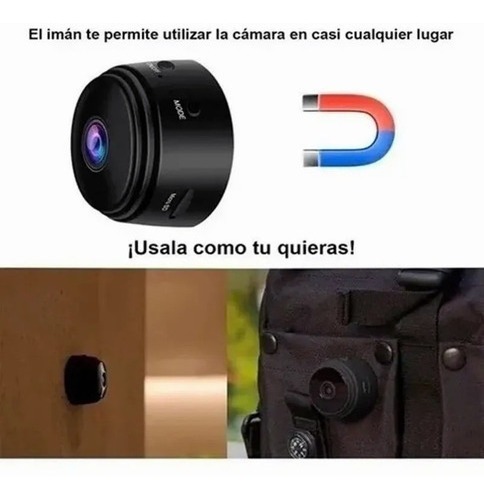 Mini Câmera Espiã Ip Wifi A9 Portátil Magnético 2 Peças - Imagem 2