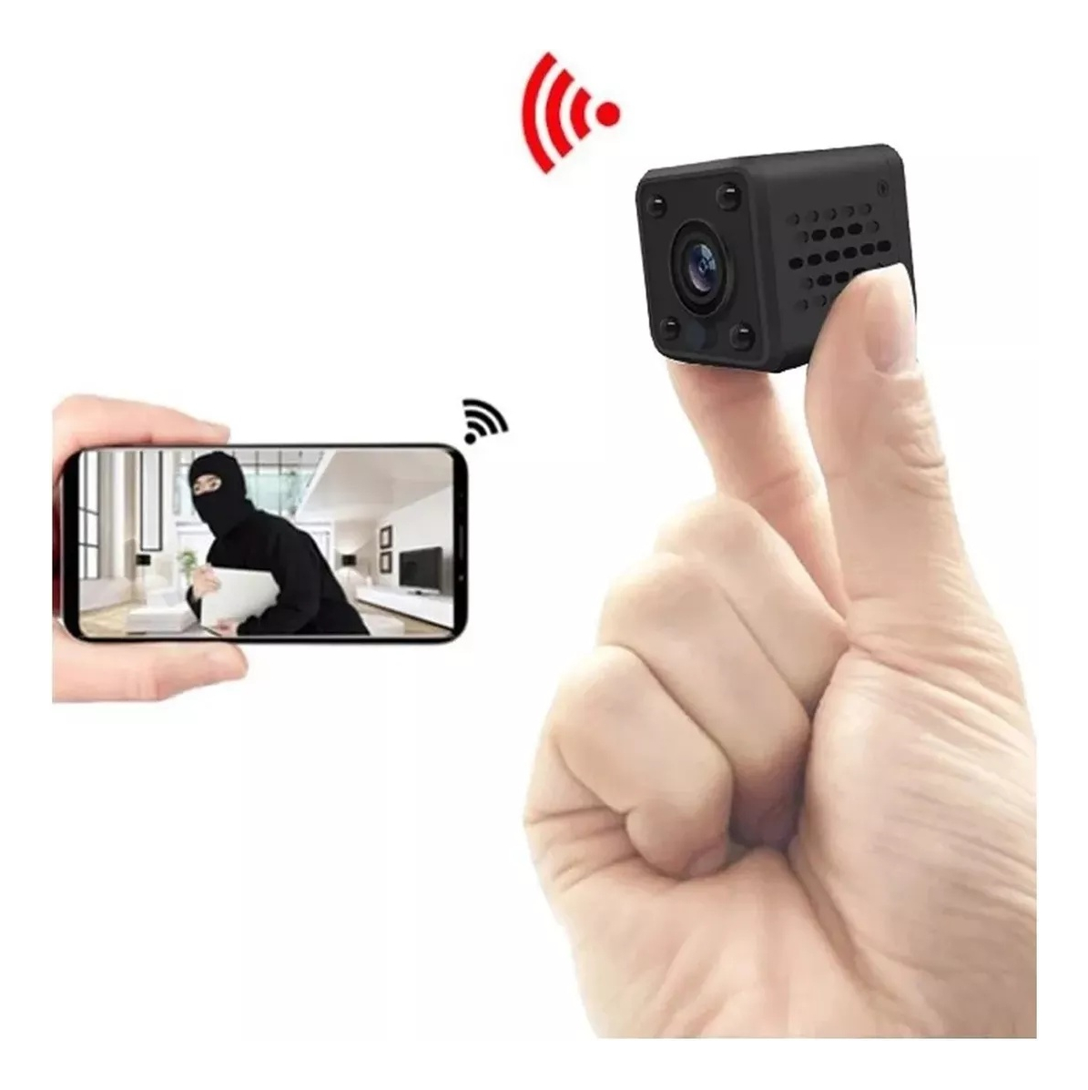 Câmera Espiã Mini Wifi 2k Max App Night Vision Security