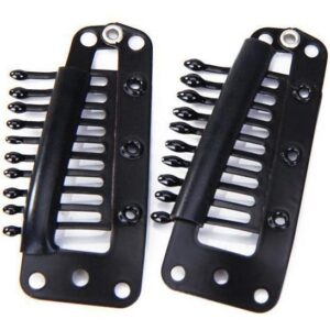 Grampos Pretos 36mm Do Da Pressão De 40 Pces Para A Peruca
