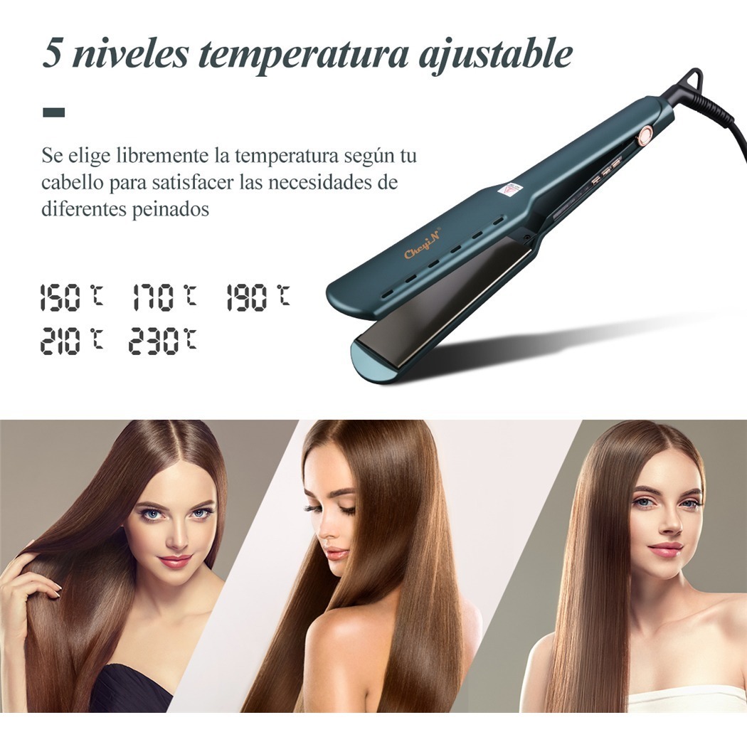 Alisadores De Cabelo Profissionais Ckeyin Em Cor Esmeralda - Imagem 2