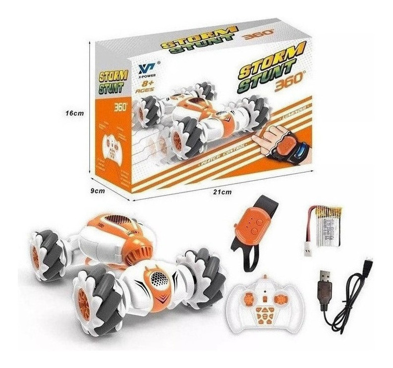 Carro Stunt Rc Mão Gestos Acrobáticos Sensores Veículos - Imagem 2