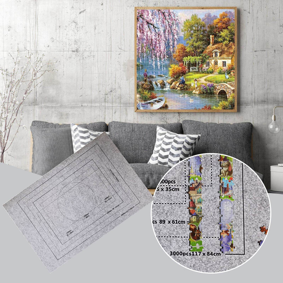 6y Puzzle Roll Storage Mat Roll Até 3000 Peças Com 5082 - Imagem 12
