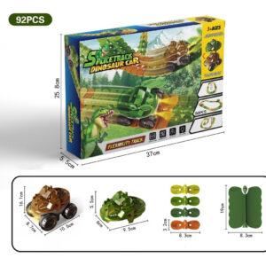 Kit 92 Pista De Carrinhos De Brinquedo Infantil Dinossauro