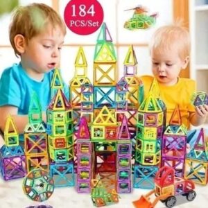 184 Brinquedos Infantis De Blocos De Construção Magnéticos C