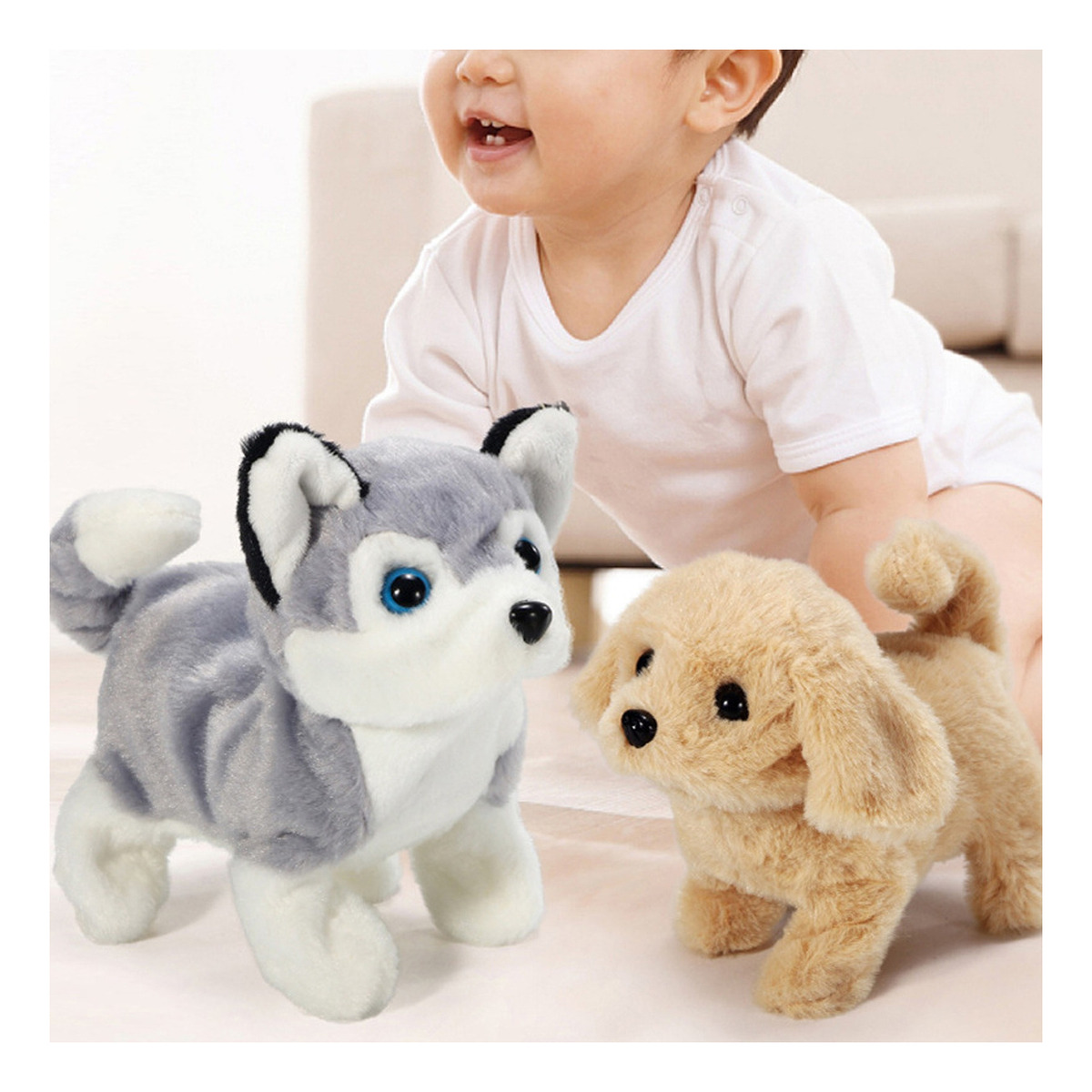 Brinquedo De Pelúcia Para Meninos, Andando, Latindo, Cachorr - Imagem 2
