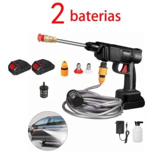 Lavadora Portátil De Alta Pressão + 2 Baterias Sem Fio