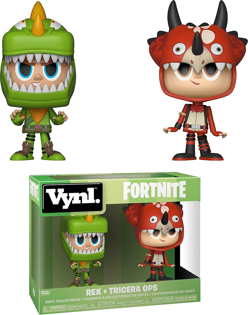 Funko Vynl: Fortnite - Brinquedo Rex & Tricera Ops, Multicol