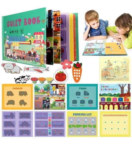 Livro Interativo Montessori,livro Silencioso Para Crianças - Imagem 14