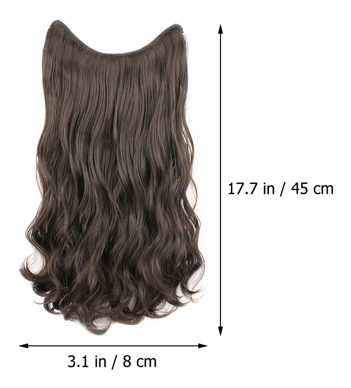 Peruca Ondulada, Clipe Invisível Na Extensão Do Cabelo, Cabe - Imagem 3