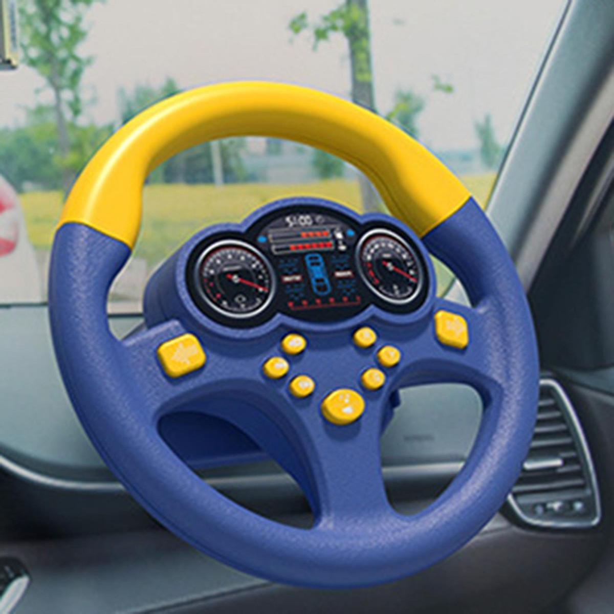 Brinquedo Infantil De Simulação De Volante De Carro Com - Imagem 8
