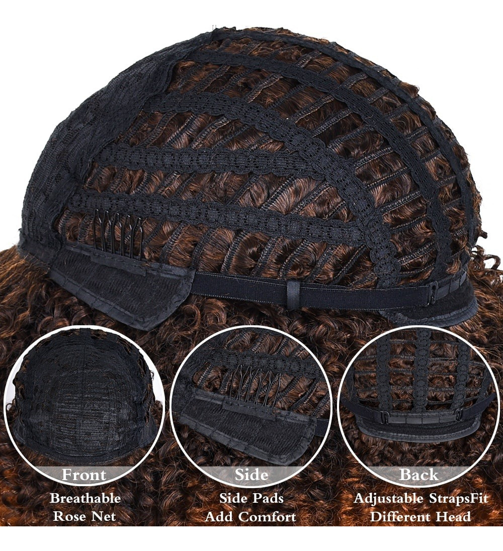 Peruca Peruca Afro Cacheada Para Uso Diario - Imagem 6