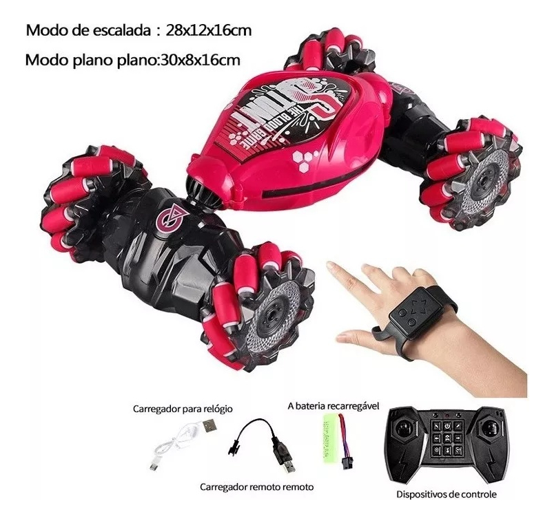 Carrinho Jzrc Rc Stunt Com Controle Remoto Gesto Sensor Gre - Imagem 3