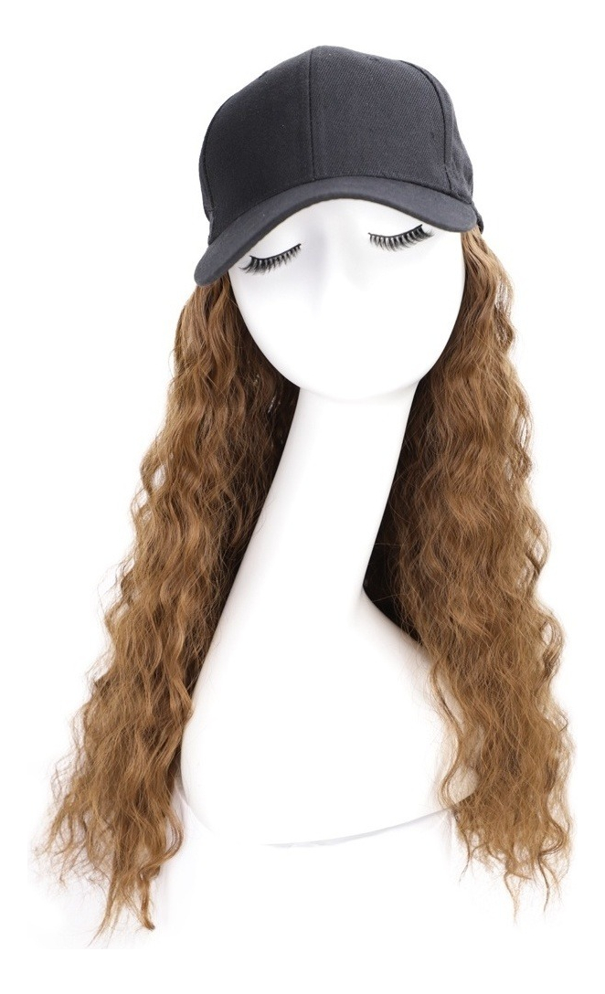 Perucas Chapéu De Beisebol Com Extensões De Cabelo Cap Per - Imagem 8