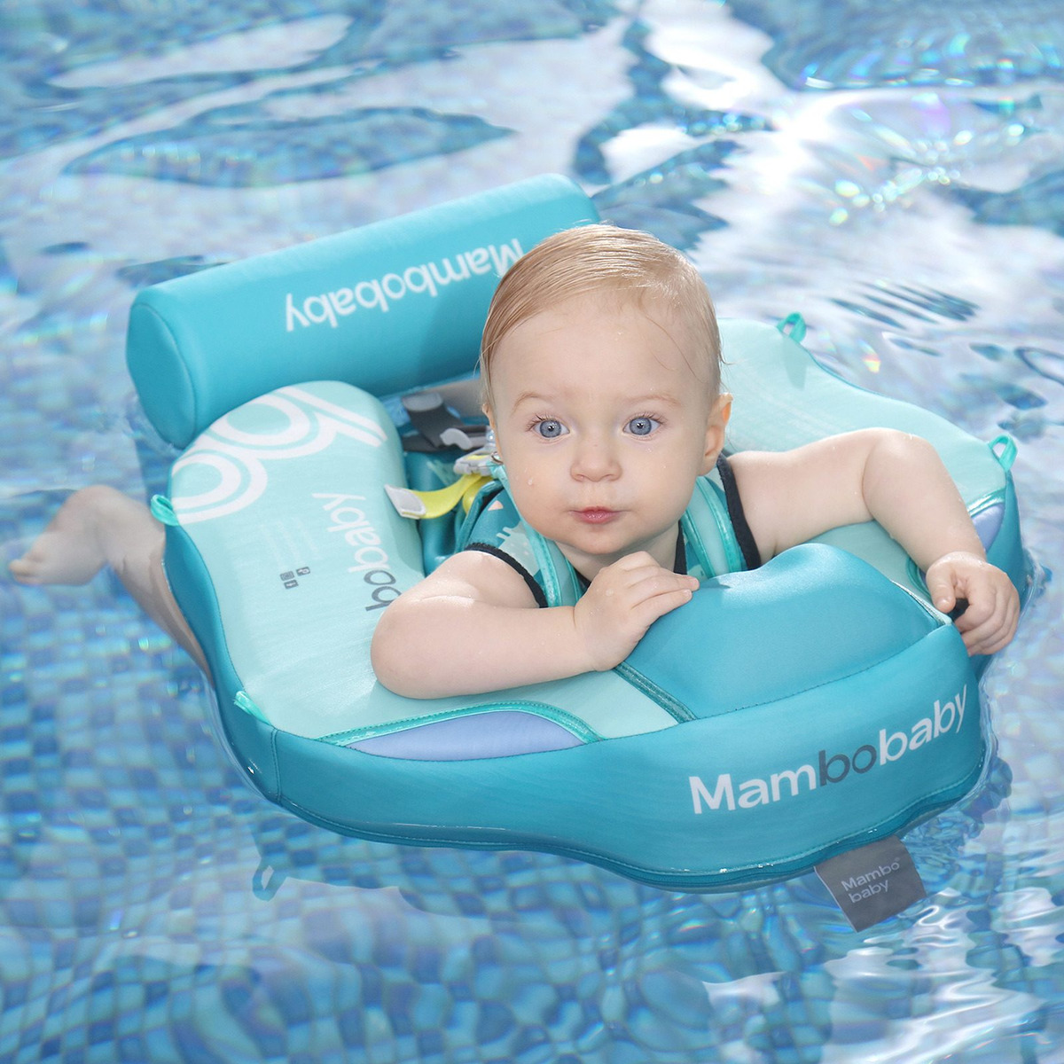 Baby Swim Float Não Inflável Soft With Sun Canopy Blue - Imagem 5