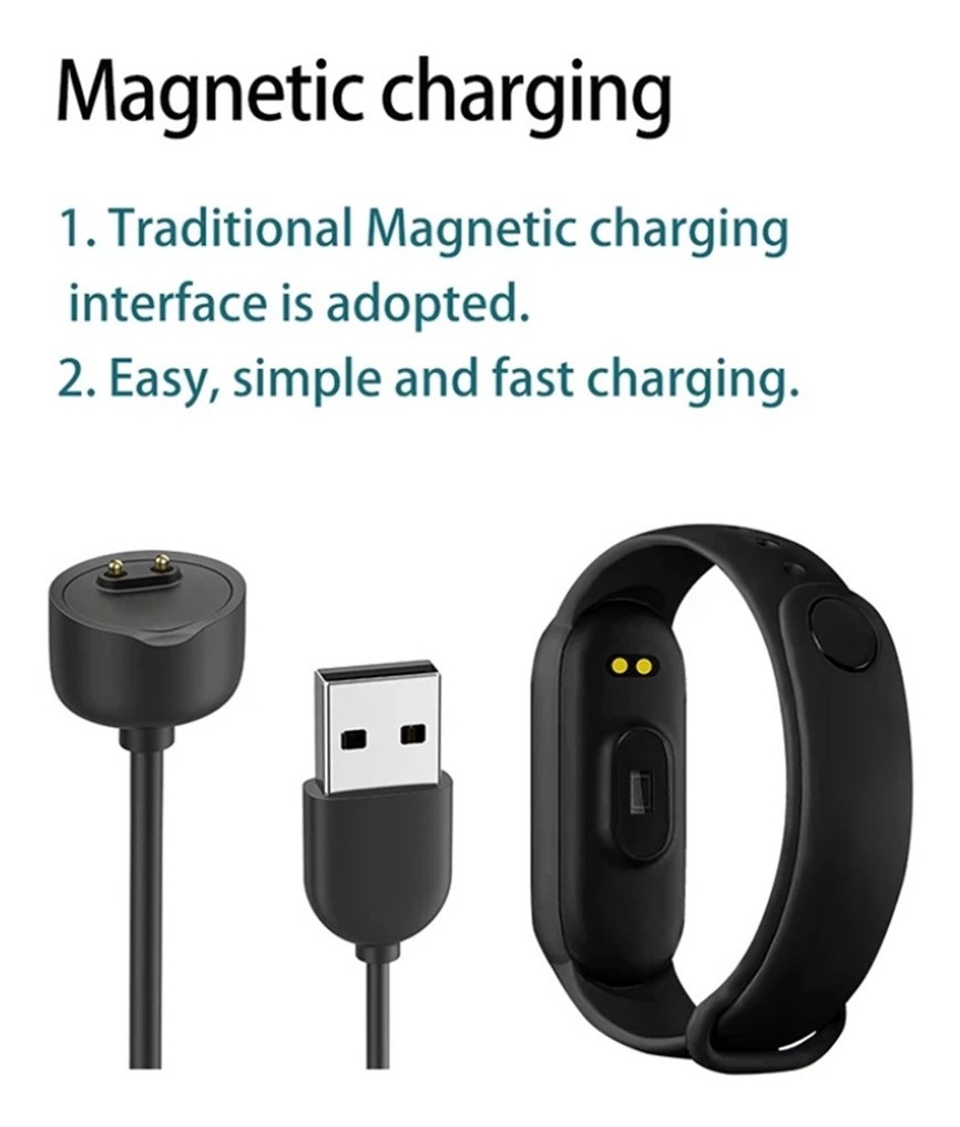 Relógio Inteligente Masculino M5 Magnético Recarregável Digi - Imagem 4