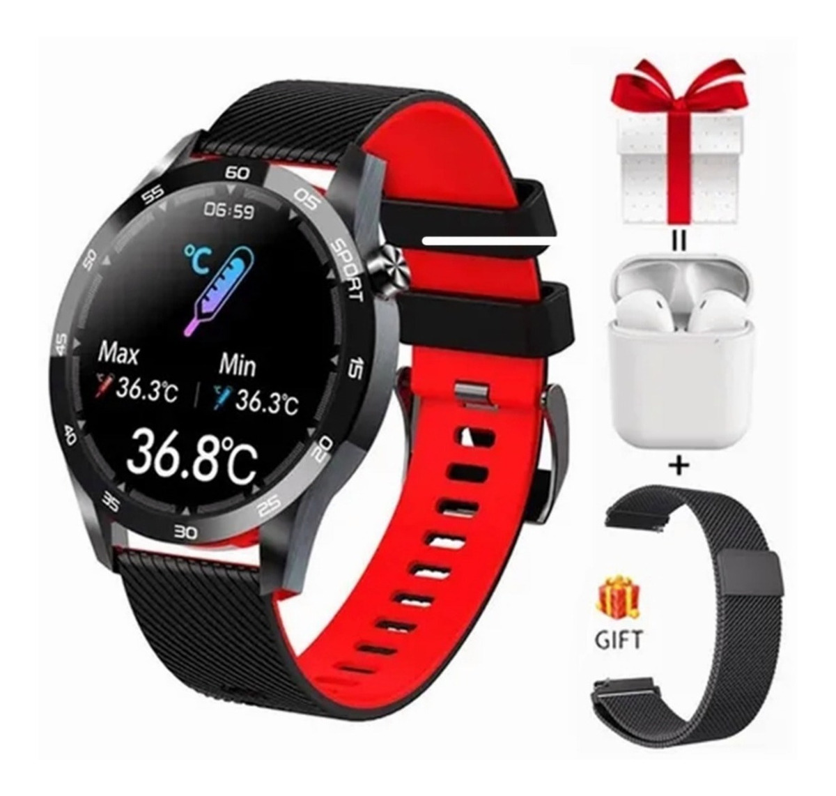 Smartwatch Masculino E Feminino F22l Para Xiaomi Hu - Imagem 11