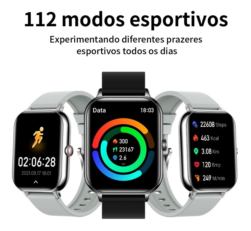 Relógio Inteligente Smatwatch Ku6 De 1,91 Polegadas Com Nfc - Imagem 4