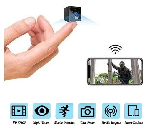 4k Hd Wifi Mini Câmera Escondida Sem Fio Spy Camcorder