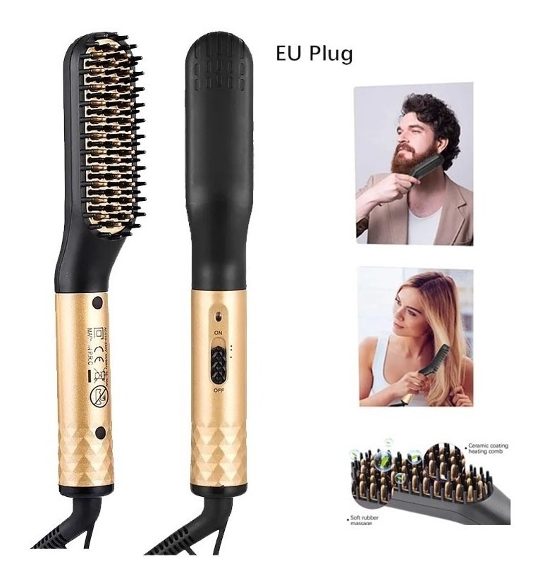 Alisador De Barba Masculino, Escova De Alisamento Profission