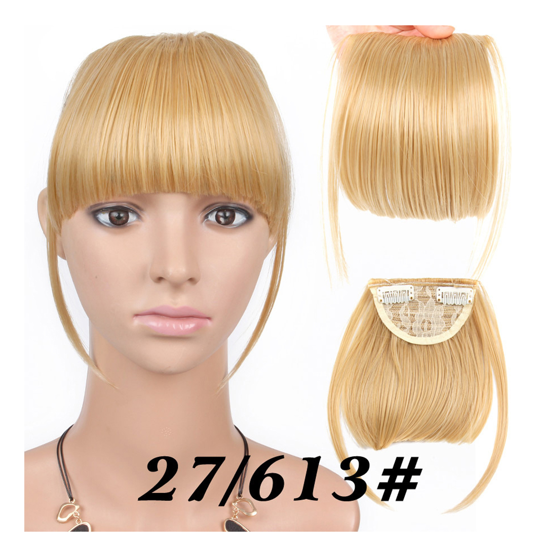 Peruca French Air Bangs, Cabelo Falso Invisível, Natural, Me - Imagem 25