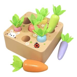 Brinquedos Madeira Para Colher Cenouras Brinquedos Infantis