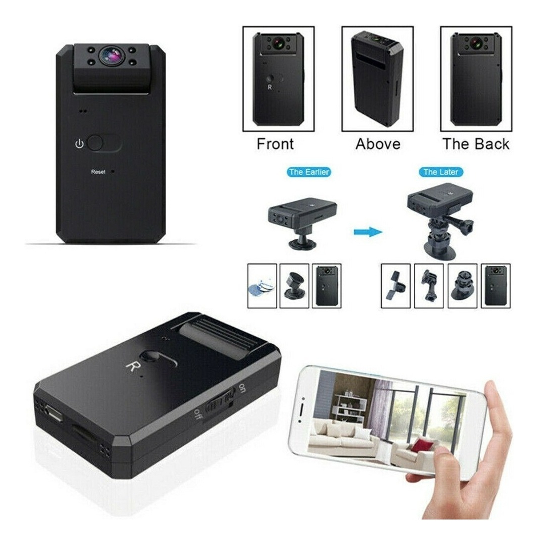 Câmera Espiã Oculta Ip Inalámbrica 4k Hd Mini Wifi Câmera De - Imagem 9